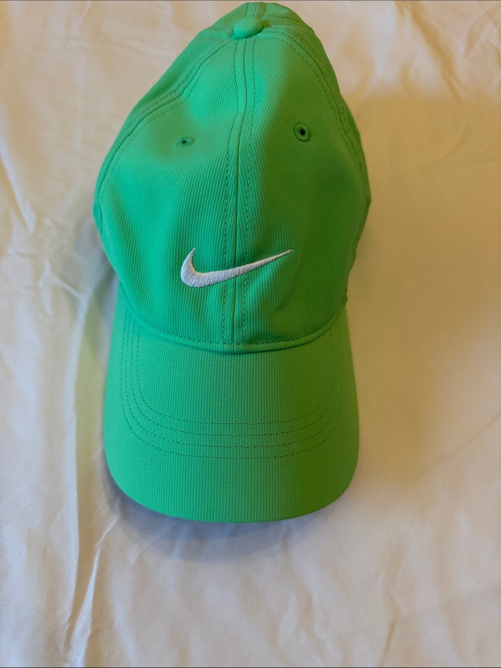 Nike Bright Green Baseball Cap with White Swoosh